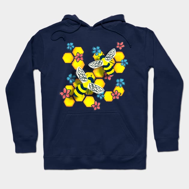 Honey Bee Hoodie by SearayArtCo